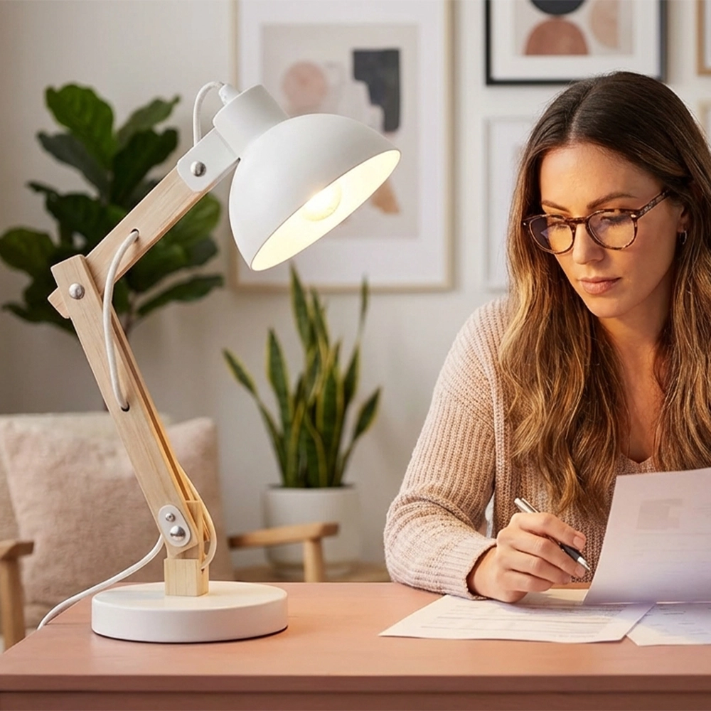 lampara flexo led despacho mujer profesional masnormal