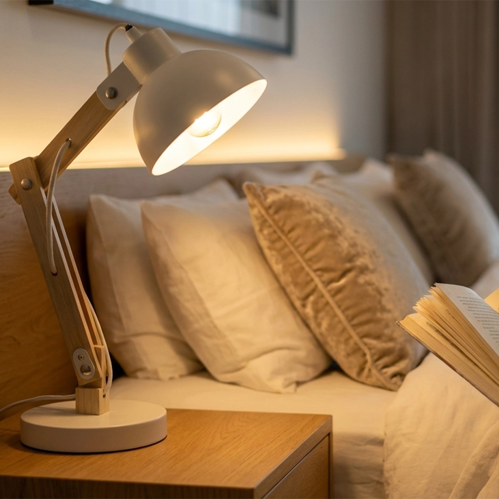 lampara flexo led mesita noche dormitorio masnormal